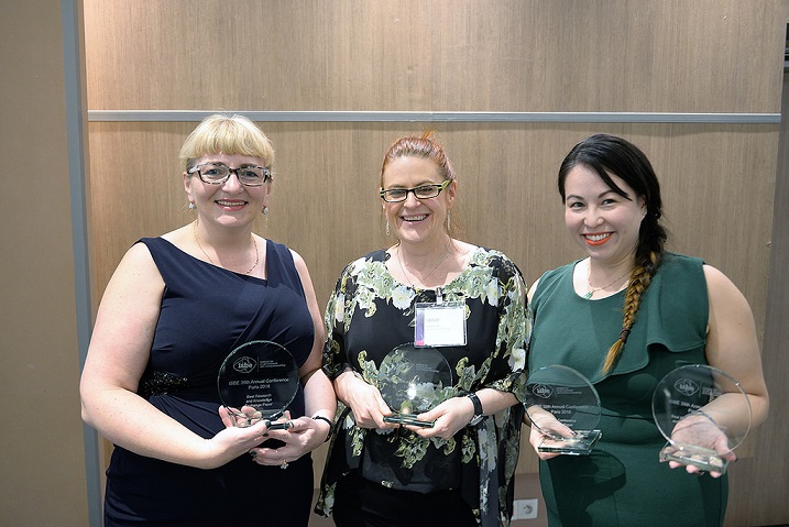 Left to right: Dr Natalia Vershinina (University of Birmingham), Dr Sally Jones and Dr Angela Dy (Loughborough University)