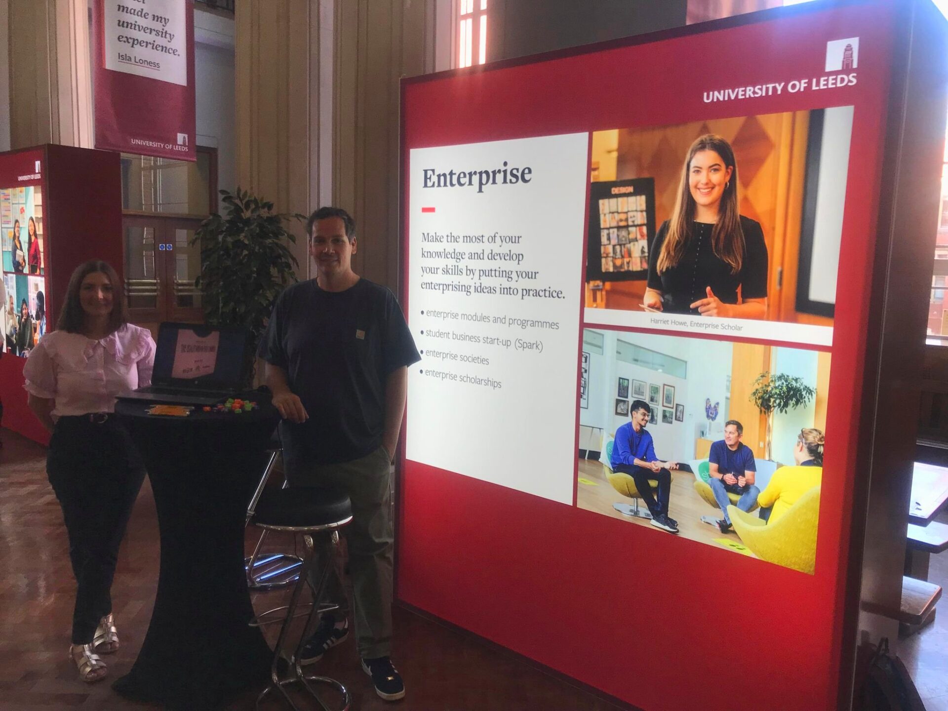 Representatives from CEES at the Enterprise stand.